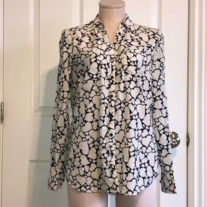 3/$40 Talbots hearts blouse